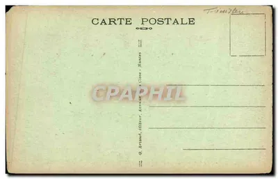 Pointe du Raz - Statue de Notre-Dame des Naufragés et le Sémaphore — G. Artaud, éditeur à Nantes — Verso