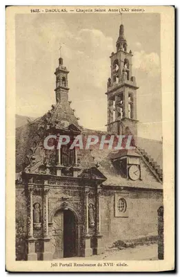 Daoulas — Capela Santa Ana (século XVII) — Bonito Portal Renascentista do Século XVII