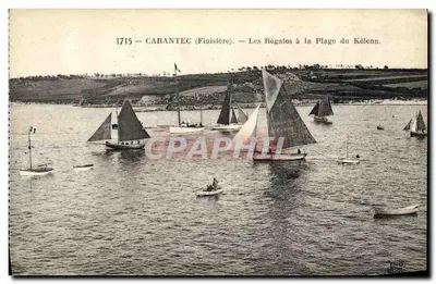 Carantec (Finistère) — Les Régates à la Plage du Kélénn — edição Neurdein Frères, Paris-Corbeil