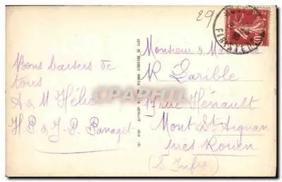Saint-Efflam — O grande rochedo — ND. — Verso