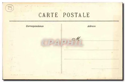 Penmarch — La Roche de San Guénolé donde fueron secuestradas las cinco víctimas el 8 de Octubre de 1870 — Colección Villard & Quillaner — Reverso