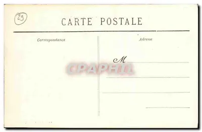 Saint-Guénolé-Penmarc'h — Tempestade na Ponta da Rocha das Vitimas — Coleção Villiard, Quimper — Verso