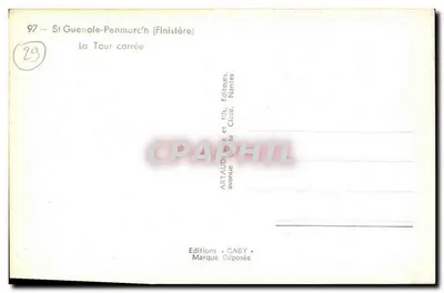 San Guenole-Penmarc'h (Finistère) — De vierkante toren — Gaby — Achterkant