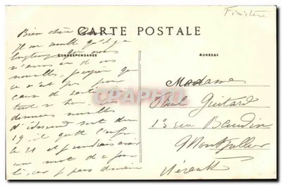 Jaskinia Arthus — Huelgoat — Zbiór Villard, Quimper, n° 558 — Rewers