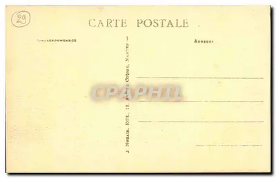 Camaret (Finistère) — Um canto do porto da lua — J. Nozais, Edit. 18, Avenida Coteau, Nantes — Verso