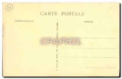 Camaret (Finistère) — Vieilles Chaumières Bretonnes de Lagat-Jar — Verlag J. Nozais, Nantes — Rückseite