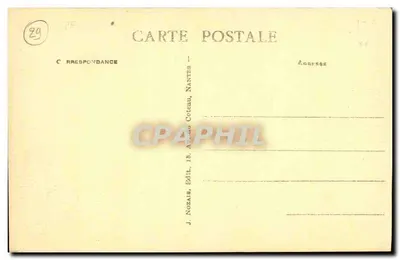 Camaret (Finistère) — Chegada de um barco sardinês — J. Nozaïs, editor — Verso