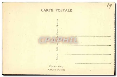 Locronan - Kapelle des Pénity - Beisetzung des Petrus (16. Jahrhundert) mit 6 Figuren — Rückseite