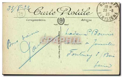 Roscoff — Port przy niskiej mierze — I.L. — Rewers