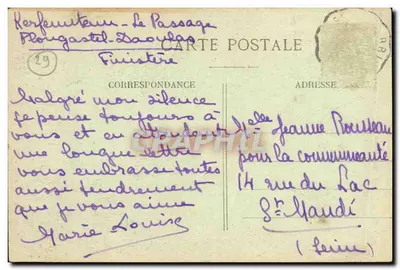 PLOUGASTEL-DAOULAS — Rocas curiosas del Paso — Le Dozé, fot. Châteaullin — Reverso