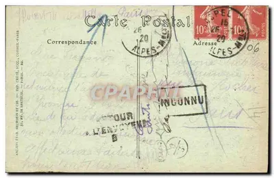 Sospel (Alpes-Maritimes) — Ruïnes van het oude kasteel — YNDI, Druk París — Achterkant