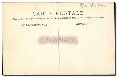 Saut du Loup — Ligne du Sud (P.-M.) — P. L. Maillan édit. Cannes 322 — Verso