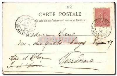 Villefranche - De Vloot en de Stad — Uitgave Giletta, fot. Nice, n° 304 — Achterkant