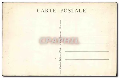 Grasse — Statua Fragonarda (przez Aug. Maillard) — Rewers