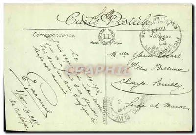 Ypres — A Rue au Beurre — Rua do Manteiga — Guerra 1914-1916 — Vied Parla n° 504 — LL — Verso