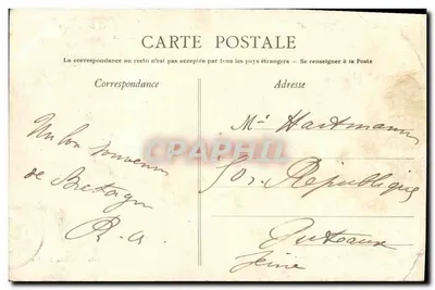 Le Pouliguen (Loire-Inf.) — A Grande Côte — Estudo de rochas — Pastes — Verso