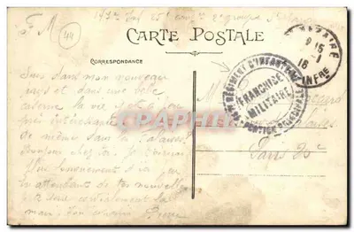 Saint-Nazaire (Loire-Inf.) — Rue Amiral-Courbet, poczta — kolekcja F. Chapeau, Nantes — Rewers