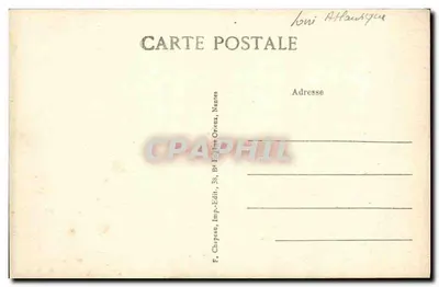 St-NAZAIRE (Loire-Inf.) — O Boulevard e a Praia em direção à Entrada do Porto — F. Chapeau, Nantes — Verso