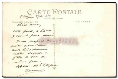 SAINT-NAZAIRE — A Lagoa sob a luz da lua — editor não visível, n° de série 9 — Verso