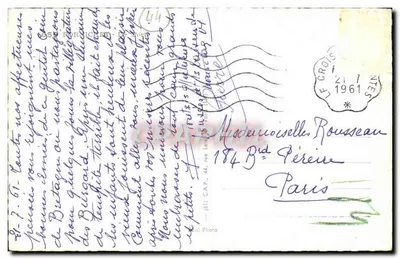 Porto de pesca — barcos e cais — editor CAP, n° (61) — Verso