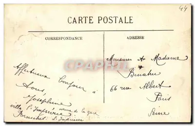 Pornichet-les-Pins — Ste-Marguerite. Os Rochos em Direção ao Farol de St-Marc — LL. — n°50 — Verso