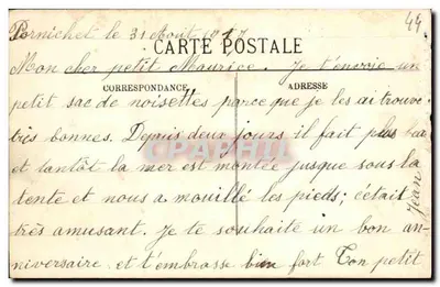 Pornichet-les-Pins — Ste-Marguerite-Les Rochers em direção ao Farol de St-Marc — LL — Verso