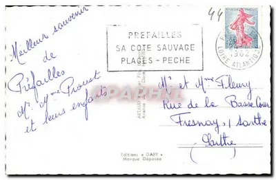Préfailles — Lembrete — Edições Gaby — Verso