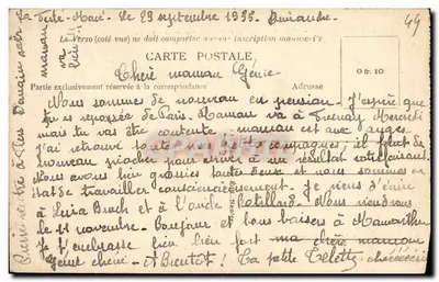 Préfailles (Loire-Inf.) — Falaises Côte Saint-Gildas — Le Bec d'Algie — 9e mille — Rewers