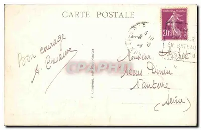 Pornic (Loire-Inf.) — Plaża Brochère przy niskiej wodzie — Y. Chapeau, wydawca Nantes — Rewers