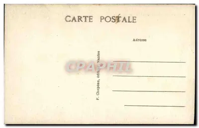 Pornic (Loire-Inf) — A Corniche — F. Chapeau, editora Nantes — Verso