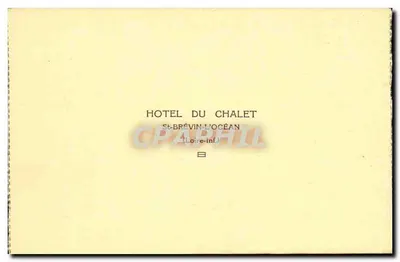Um canto do Parque — Hotel do Chalet — Saint-Brévin-l'Œcéan (Loire-Inférieure) — Verso