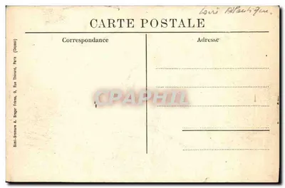 Piriac - Le Castielly — widok z kamieni i budynku na skałach — wydawca Simi-Bromner A. Braga Frères, Paryż — Rewers