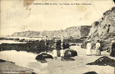St-MARC-sur-MER (L.-Inf.) — Les Falaises, from St-Marc to Chemoulin — Collection Deliaveau, St-Nazaire