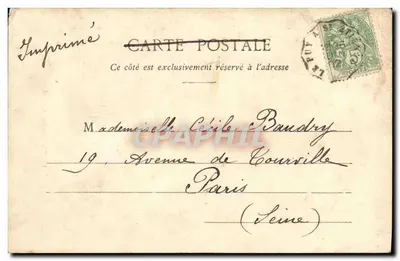 Le Puy - Rocher Saint-Michel — editor desconhecido, número de série não visível — Verso
