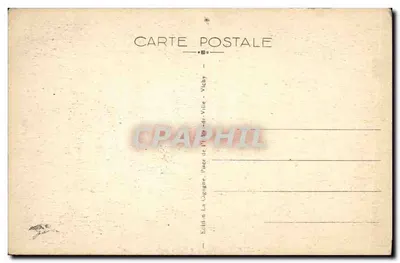Le Puy — Freska "Les Arts Libéraux" — Wydawnictwo La Cagogne, Vichy — Rewers