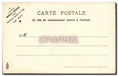 Le Puy — Wnętrze Bazyliki-Katedry N.-D. du Puy — Wydawca Le Velay Illustré, nr nie widoczny — Rewers