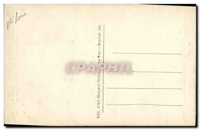 Le Puy — Galeria południowo-zachodnia klasztoru Notre-Dame — wydawca Art Margeril-Brânman, nr 77 — Rewers
