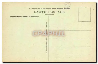 La Chaise-Dieu — As Cariatides do Buffet de Órgãos (Século XVI) — G. D'O., n° 5144 — Verso