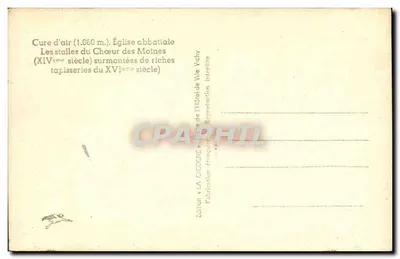 Chiesa abbaziale. Le Stalles — La Chaise-Dieu — Edizione LA CICOCNE — Verso