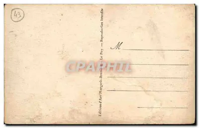 Bilhete postal antigo Laneau e Leotong Valle de Pallagnon vista tirada de Torsiac — Verso