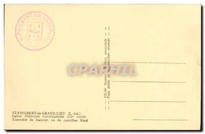 Igreja Abbatial Carolingia — Conjunto do transepto, visto do croisillon Norte — St-Philbert-de-Grand-Lieu — Verso