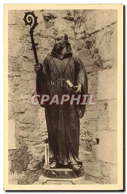 Estátua de santo Filiberto — Igreja Abbatial carolíngia — St-Philbert-de-Grand-Lieu