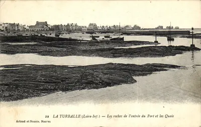 La Turballe (Loire-Inf.) — As rochas da entrada do Porto e os Quais — Artaud e Nozais, Nantes