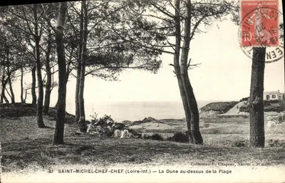SAINT-MICHEL-CHÉF-CHÉF (Loire-Inf.) — A Duna acima da Praia — Coleção F. Chapeau, Nantes