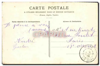 Tence - Etang de Jouux — J. Chandier, lib.-imp., à Tence — Verso
