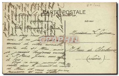 Rodovia de Brioude para Lavoutte — O curva da Morte — Ed. Borel - Brioude — Verso