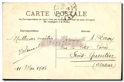SAINT-ÉTIENNE - A Prefeitura e o Square — editor anônimo, n° 56 — Verso