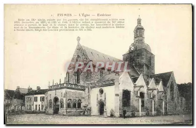 Fismes — A Igreja — Exterior — G.G., Editor, Fismes