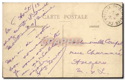 Champteussé - Zamek Tessecourt — Wydanie J. Malicot, fot. Sablé-sur-Sarthe — Rewers