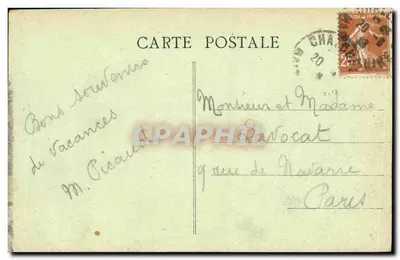 Chalonnes-sur-Loire - Rue Félix-Faure e Panorama — Edição Gigault — Verso